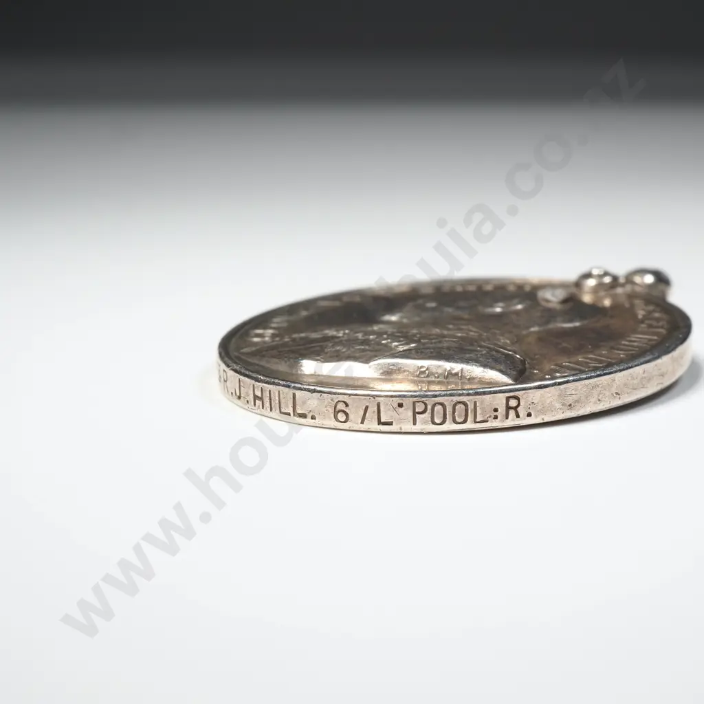 Territorial Efficiency Medal to 1210 Pte J Hill 6/Liverpool Regiment Image 1++