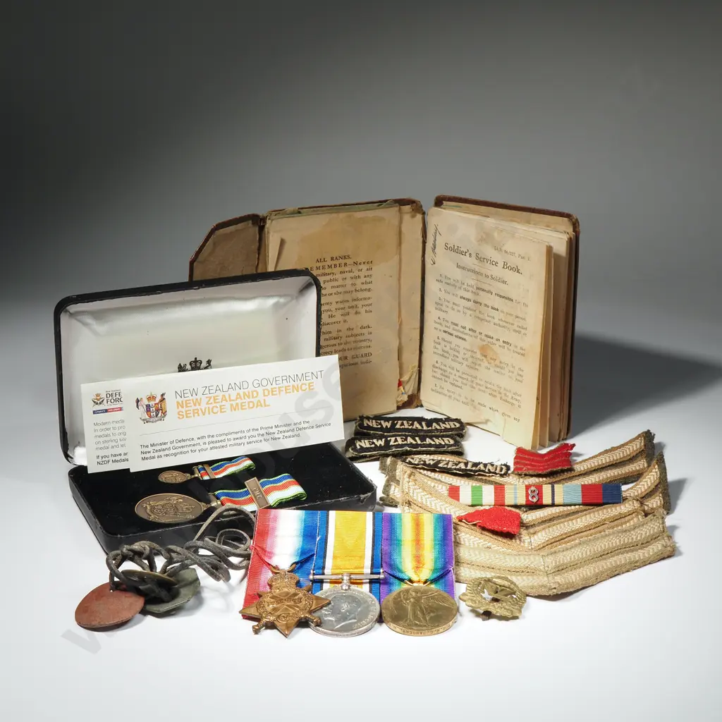 Impressive Family Group - WW1 Trio to 9/363 W Bambery NZEF - WW2 Group of Five to DJW Bambery & Medal to M Bambery Image 1++
