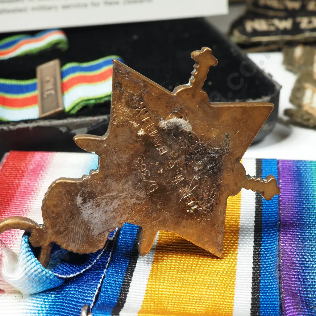 Impressive Family Group - WW1 Trio to 9/363 W Bambery NZEF - WW2 Group of Five to DJW Bambery & Medal to M Bambery Image 1++