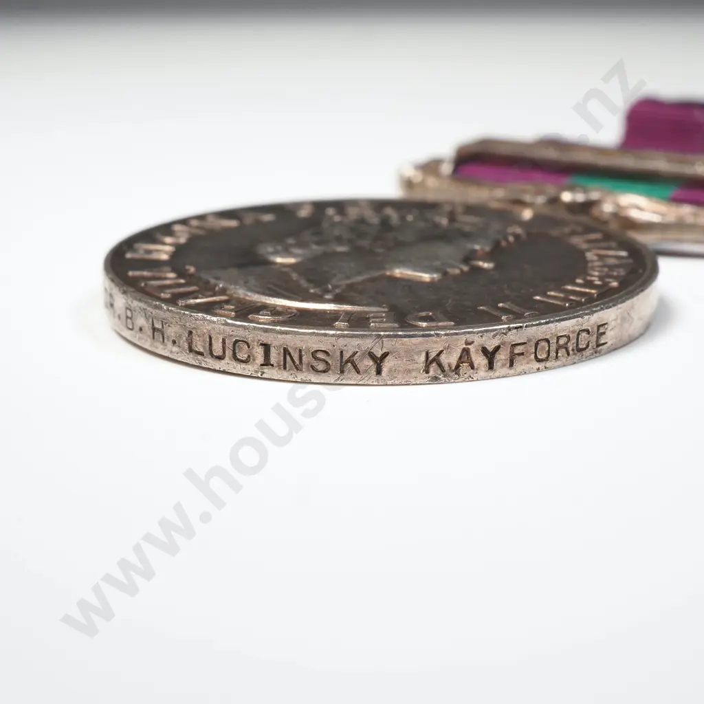 GSM Malaya Bar to 206055 BDR B h Lucinsky Kayforce w WW2 & Korea Service Image 1++
