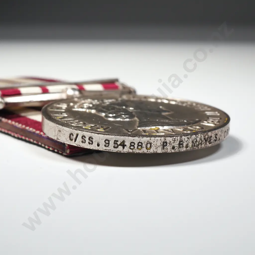 Naval GSM Medal C/SS 954880 P B Mayes ORD RN Image 1++