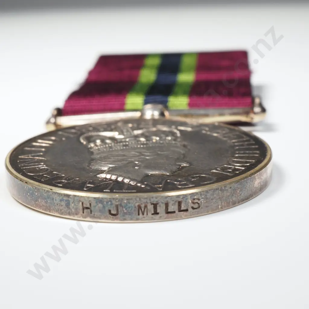 New Zealand Prison Service Medal to H J Mills Image 1++