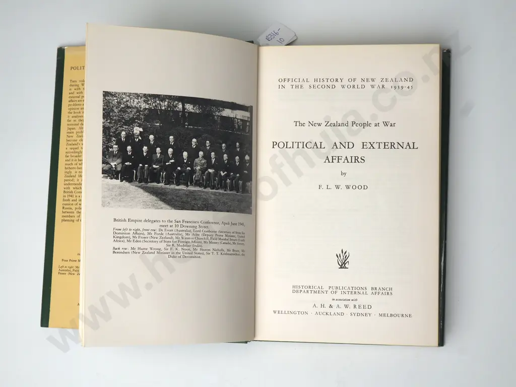 F. L. W. Wood - The New Zealand People at War: Political and External Affairs, 1971 Image 1++