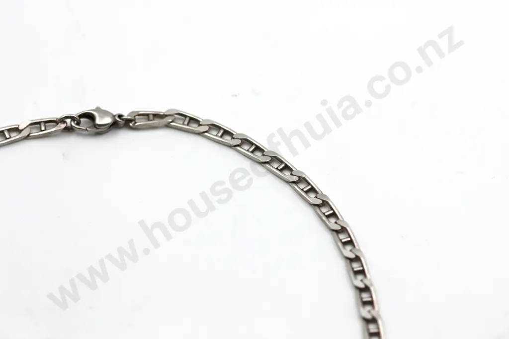 Fancy Anchor Link Sterling Silver Chain "Anchors Aweigh" Image 1++