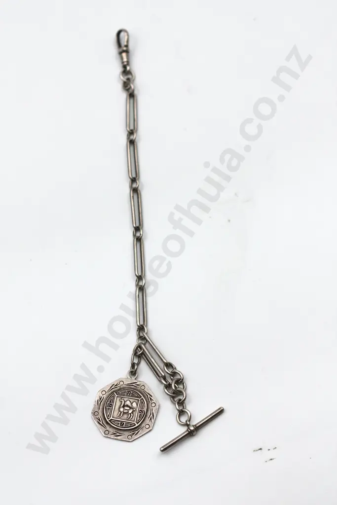 Sterling Silver Fob Chain w Lama Fob "Into The Desert" Image 1++