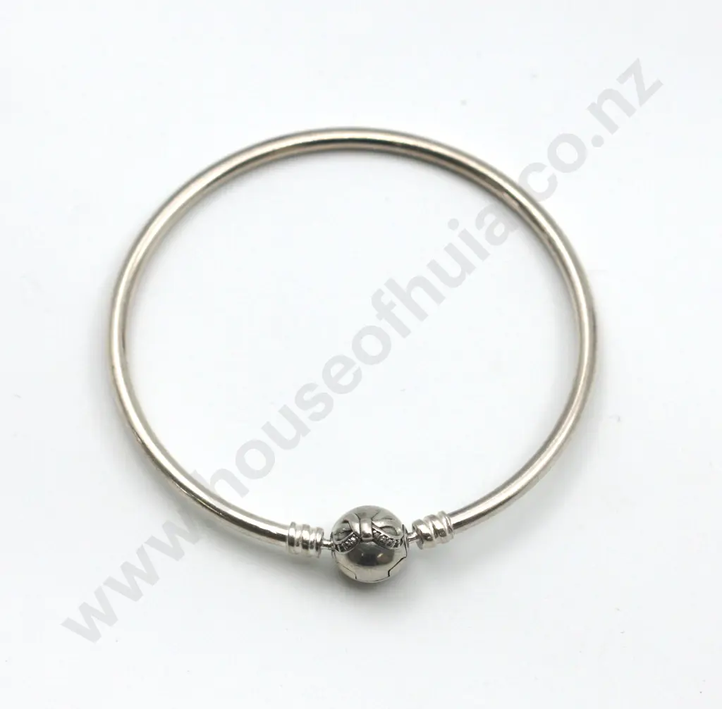 Sterling Silver Pandora Bangle "So Charming" Image 1++