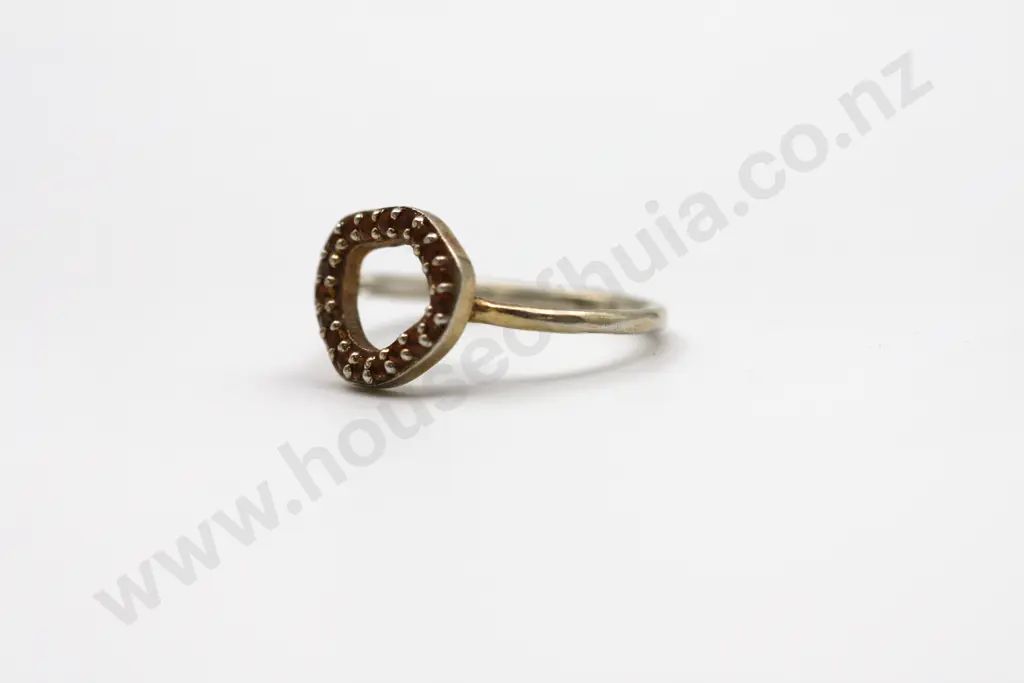 Freeform Citrine Band Ring "Yellow is fun always" Image 1++