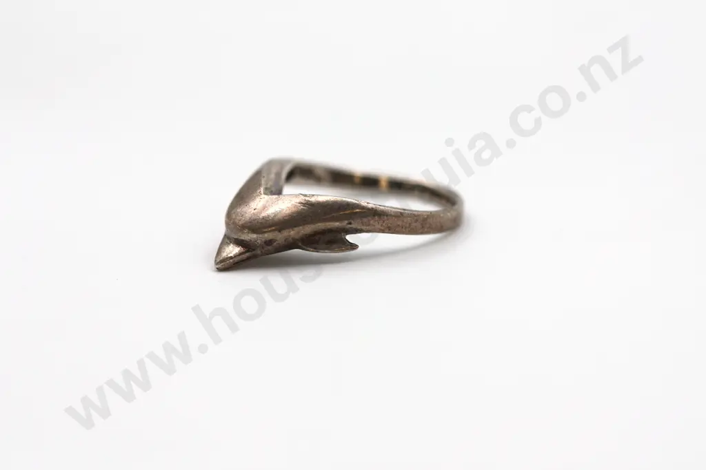 Sterling Silver Dolphin Ring "Go Flipper" Image 1++