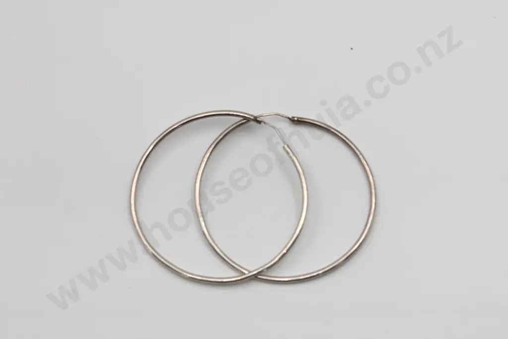 Sterling Silver Hoop Earrings "Hoopla" Image 1++