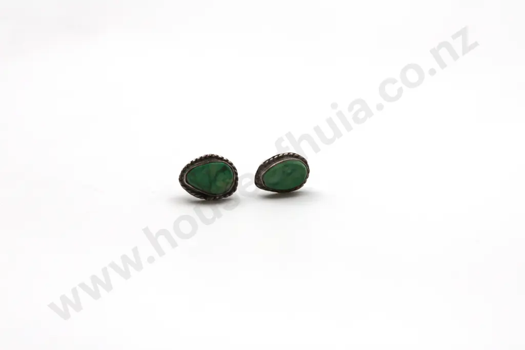 Sterling Silver Turqoise Earrings "Total Chemistry" Image 1++