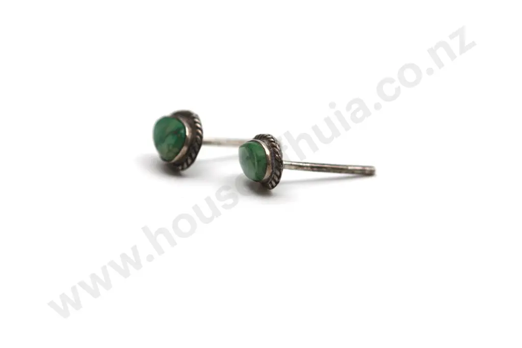 Sterling Silver Turqoise Earrings "Total Chemistry" Image 1++