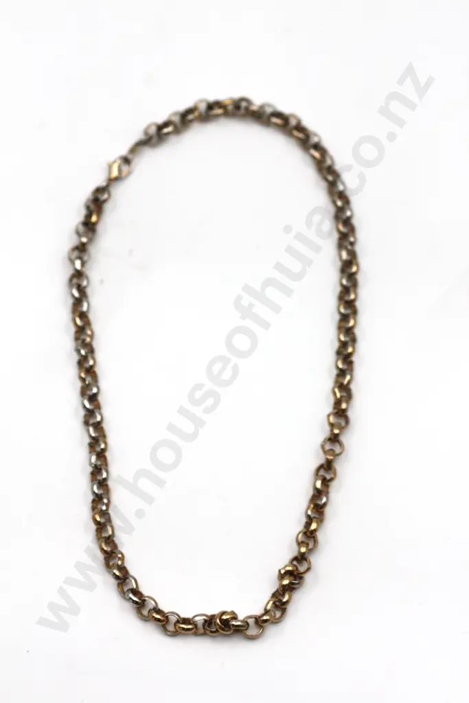 Gold Plated Belcher Chain Necklace "Ever so Chanel slightly" Image 1++
