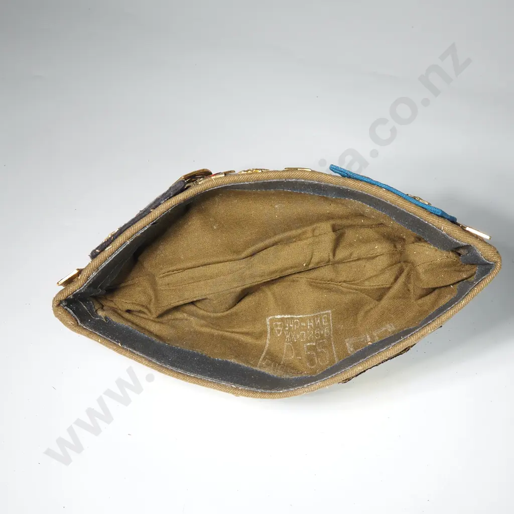 Russian Military Side Cap w Multiple Badges Image 1++