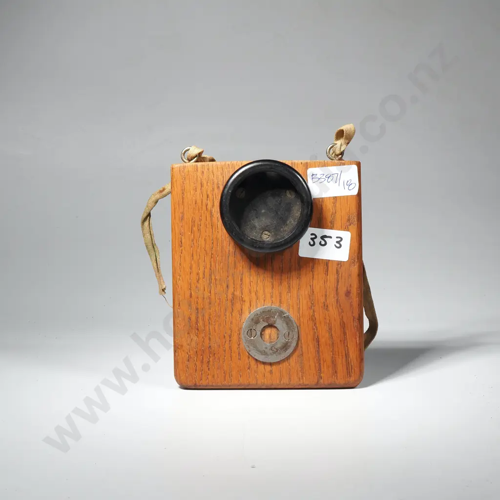 Vintage Military Watch Holder Mounted on Oak Board Image 1++
