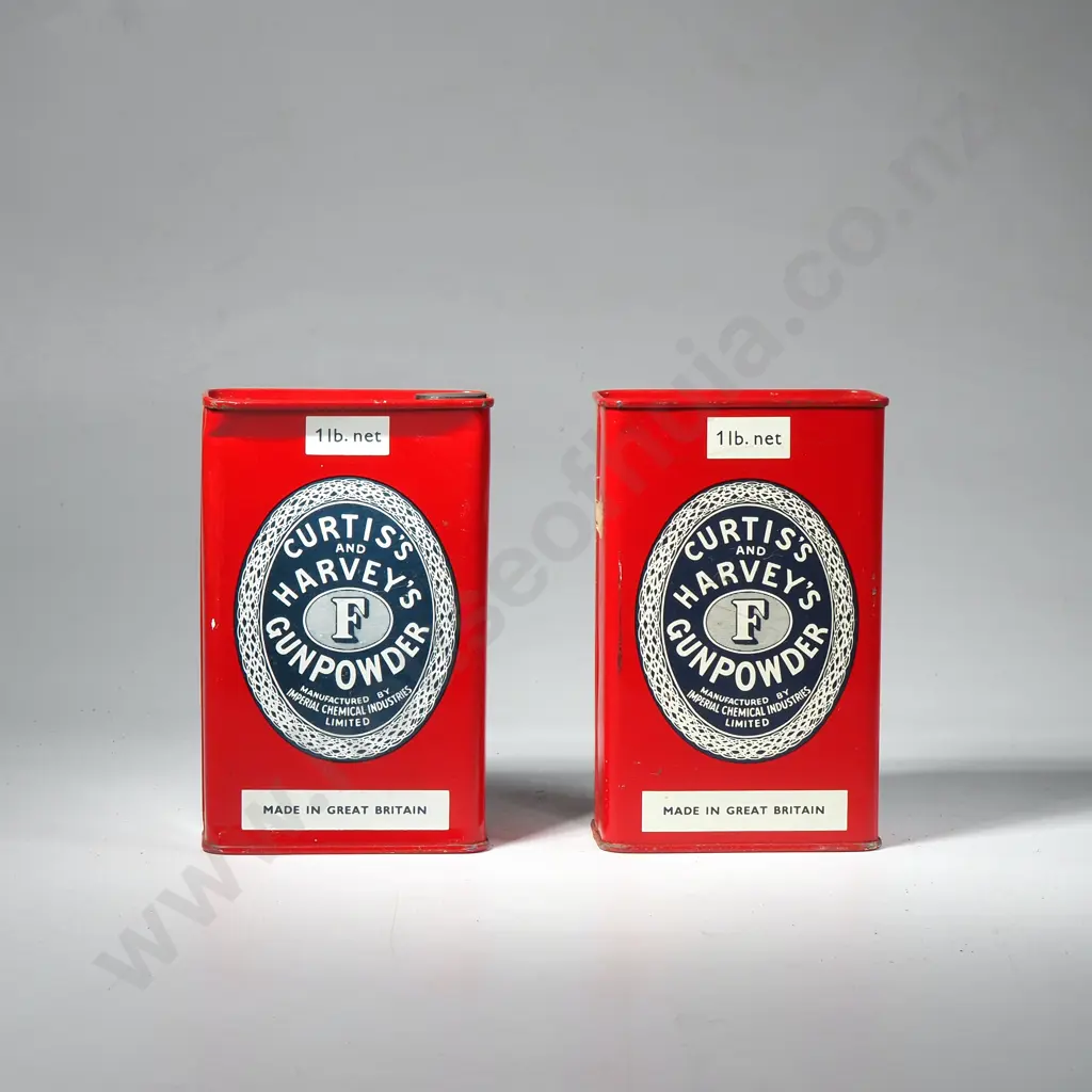 2 x Curtis's & Harvey Gunpowder Tins Image 1++