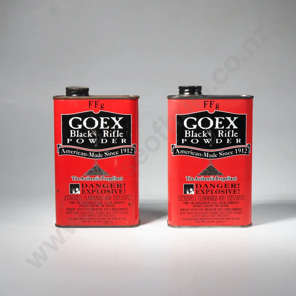 2 x GOEX Black Rifle Powder Tins Image 1++