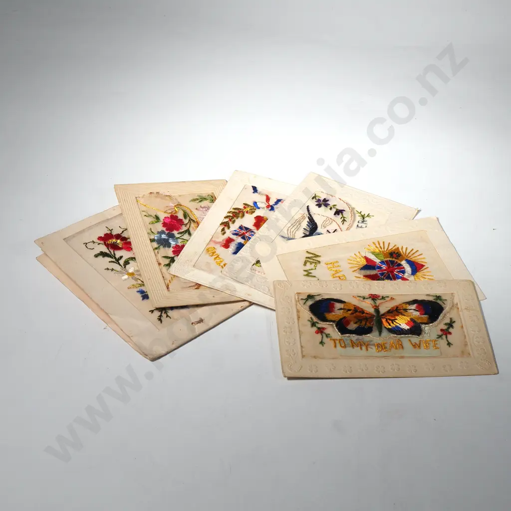 Assorted WW1 Silk Postcards  Image 1++