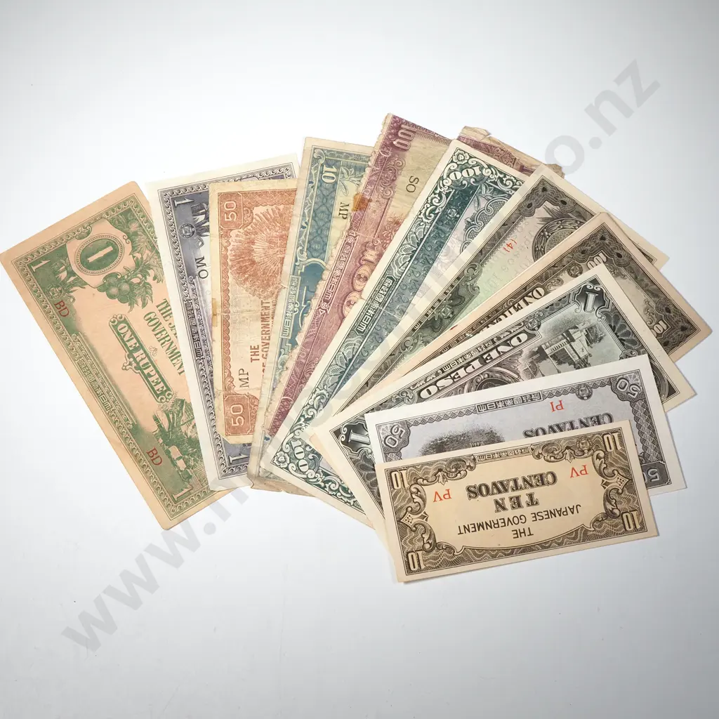 Large Assorted Lot of Japanese Occupation Banknotes  Image 1++