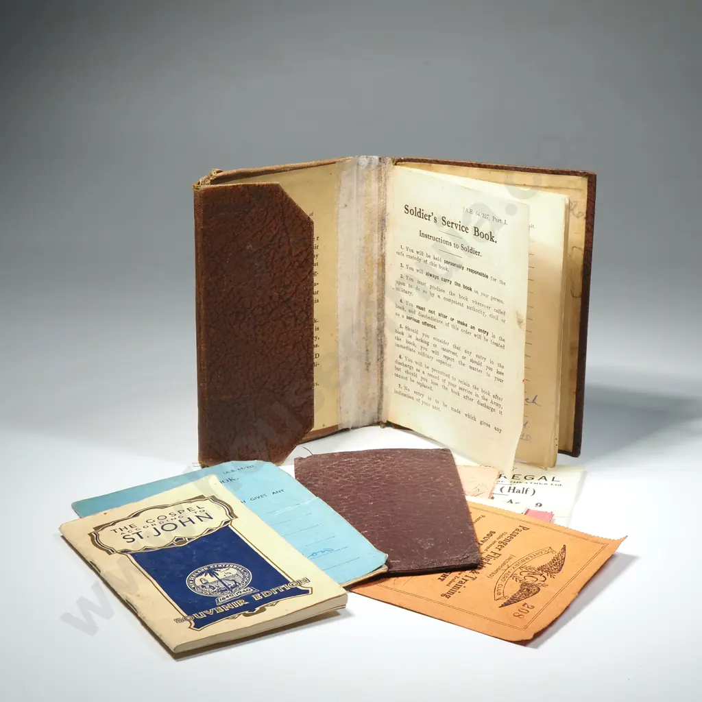 WW2 Paybooks & Ephemera to 14037 Godron Dyer Image 1++