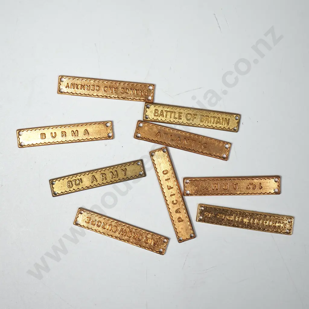 Assorted WW2 Medal Bars  Image 1++