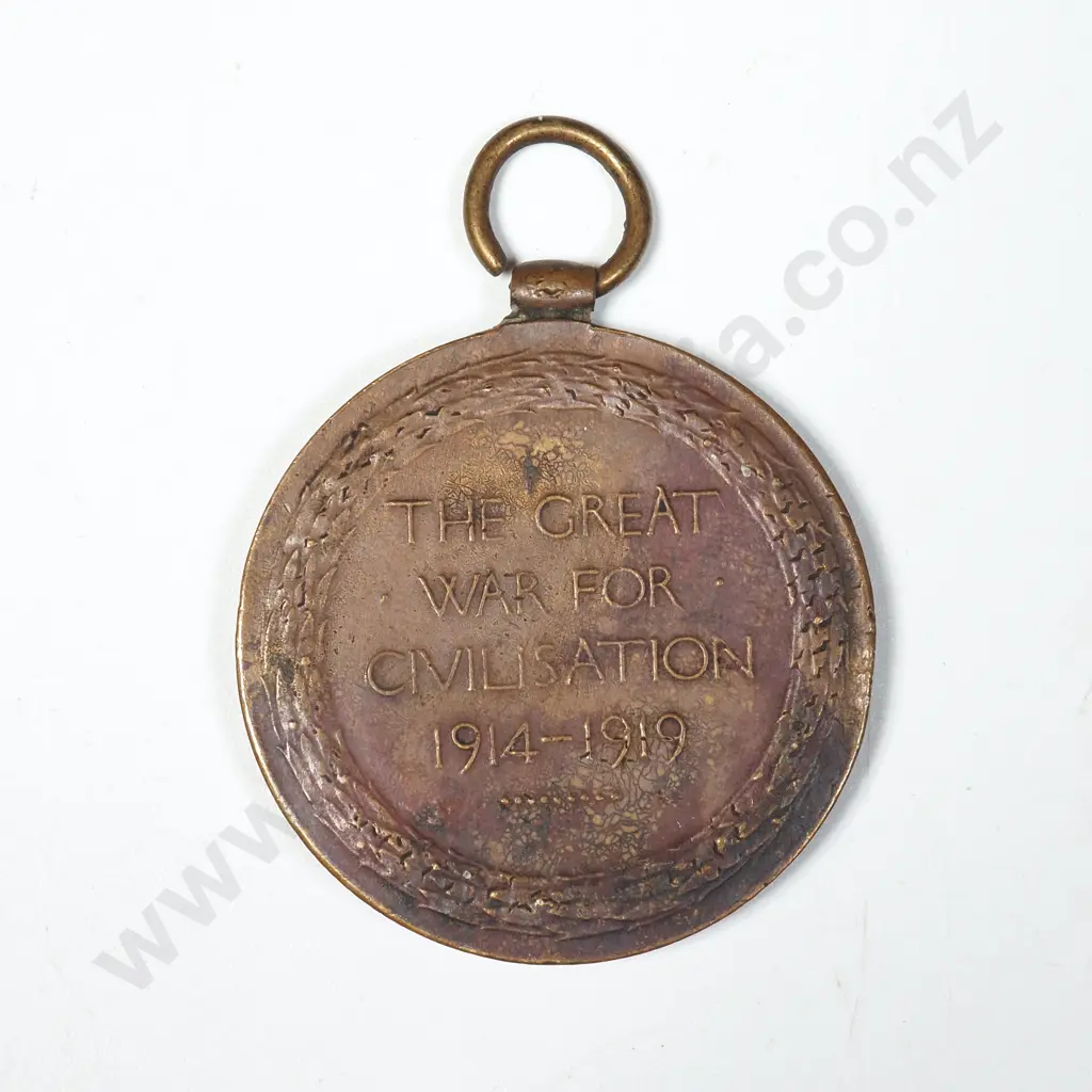 WWI Victory Medal Named “12898 A-CPL. A. W. PURCELL. A.S.C. A.I.F.”. ( Toned And Edge Damage ). 22528 Image 1++