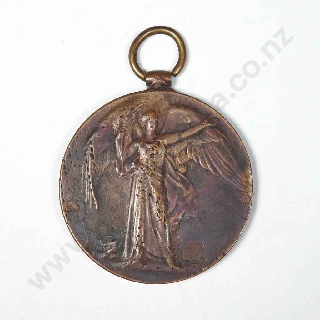 WWI Victory Medal Named “12898 A-CPL. A. W. PURCELL. A.S.C. A.I.F.”. ( Toned And Edge Damage ). 22528 Image 1++