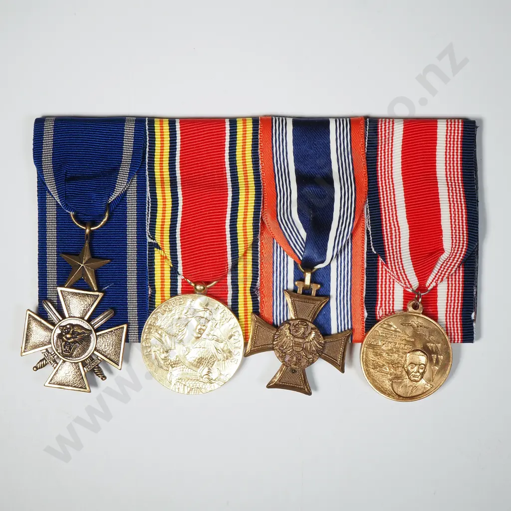 Mounted Commemorative French Medal Group Image 1++