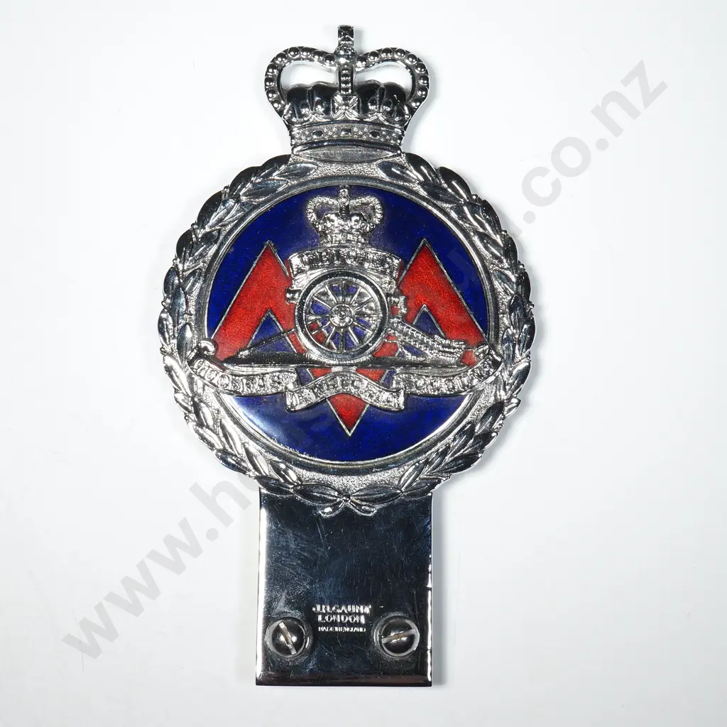 Artillery Car Number Plate Badge Image 1++