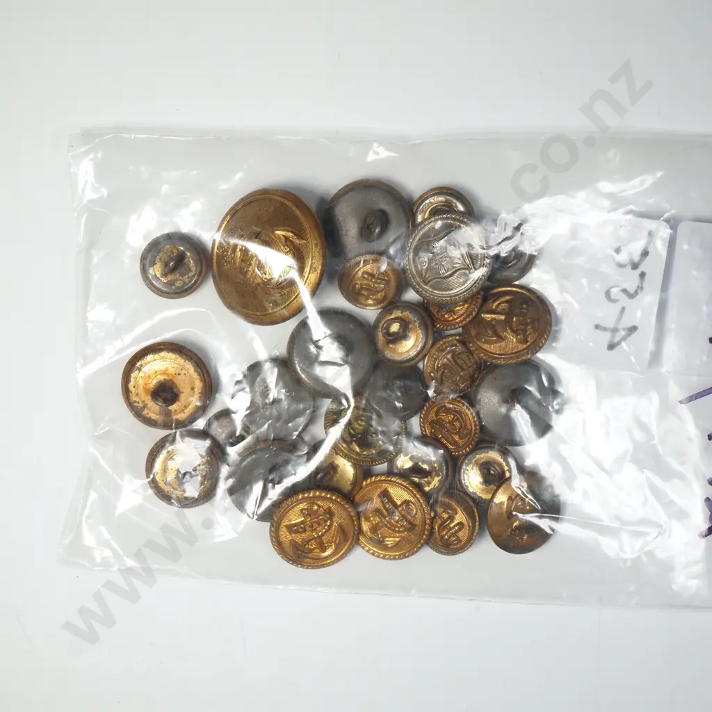Assorted Lot of Naval Buttons Image 1++