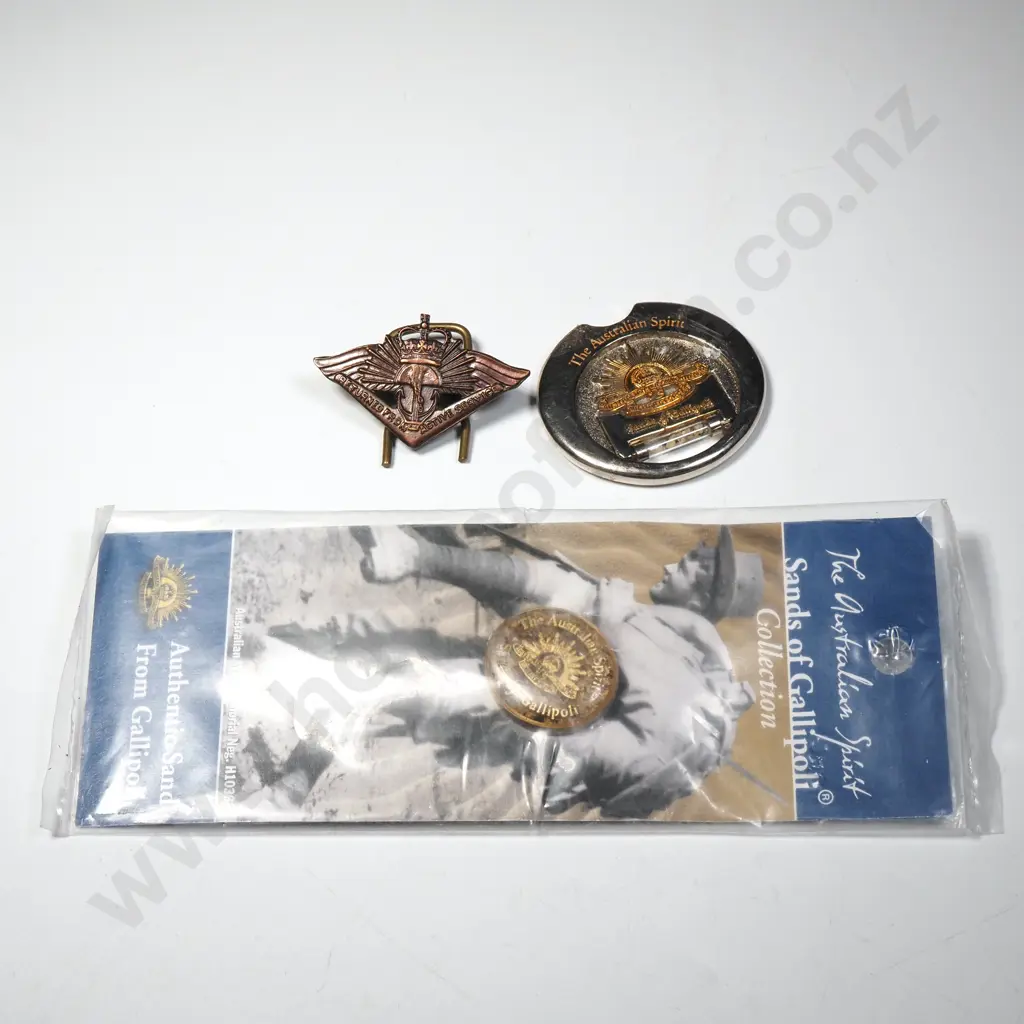 Two Australian Commemorative Badges Image 1++
