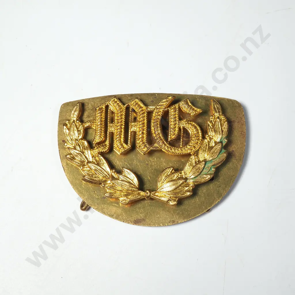 WW1 British Machine Gun Brass Badge  Image 1++