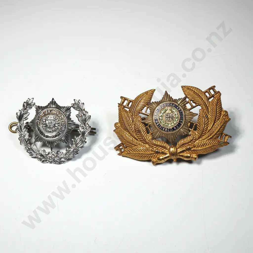Two British Fire Service Badges Image 1++