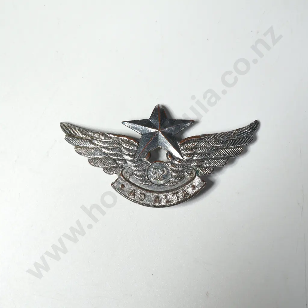 Hutt Valley High School Bock Made Badge - Stamped for 1952 Image 1++