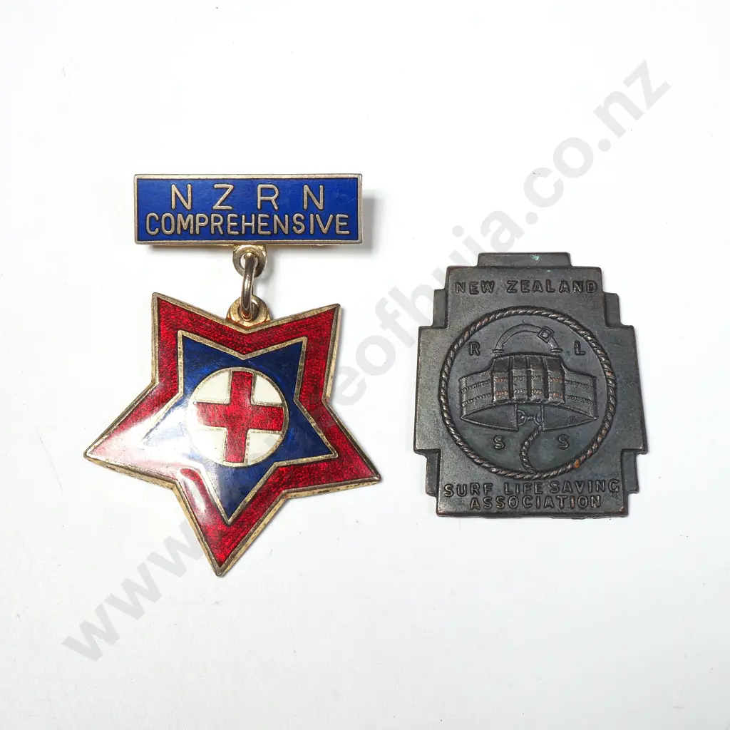 Nursing Badge & Life Saving Badge to NF Byrne  Image 1++