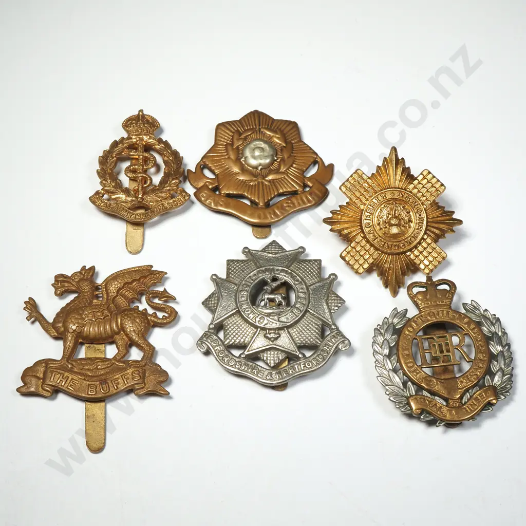 Six United Kingdom Military Cap Badges  Image 1++