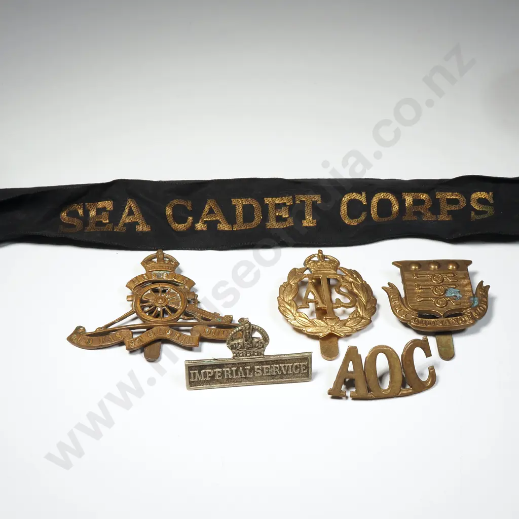 5 x Military Badges w Sea Cadet Hat Band Image 1++