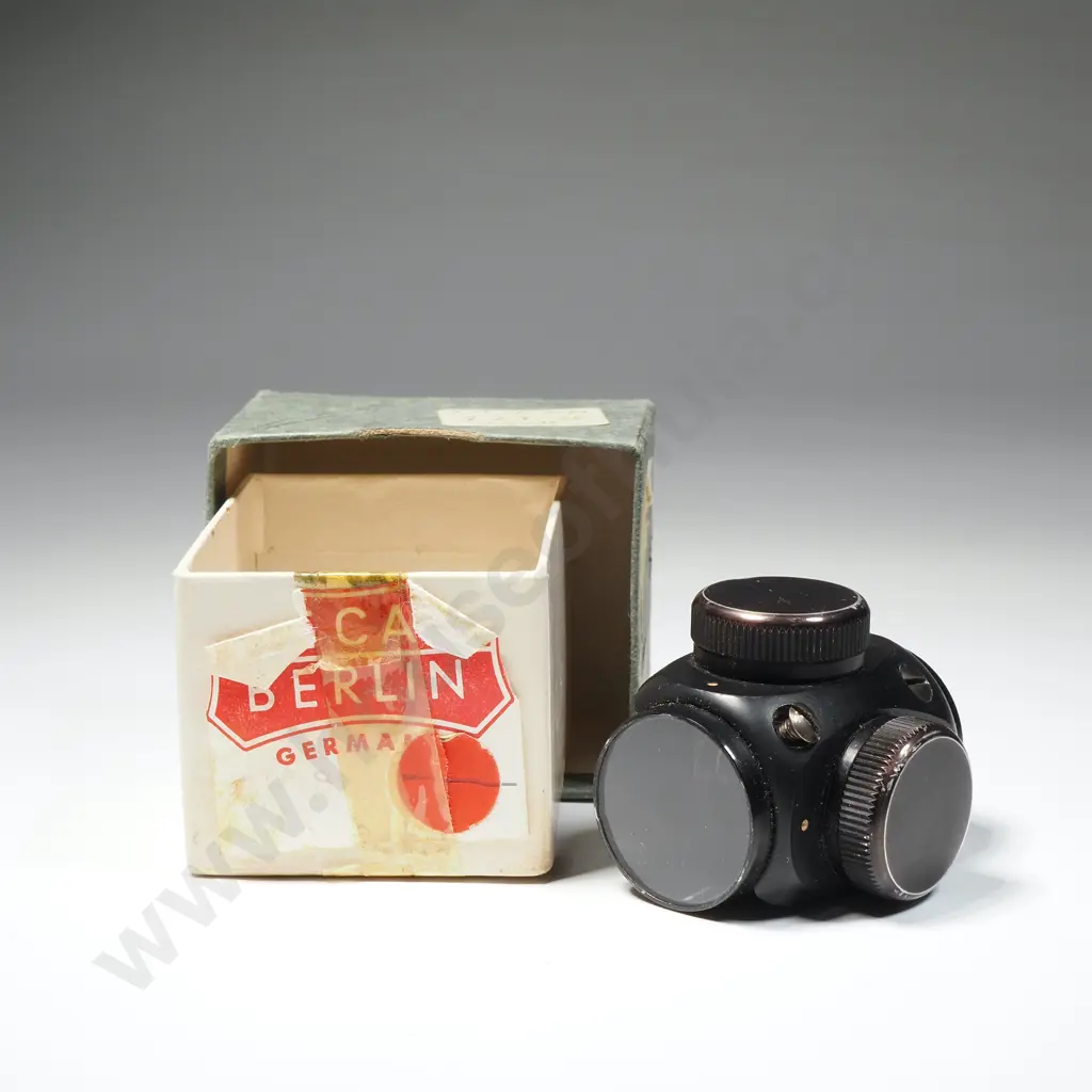 Vintage Cased Rifle Scope Reticule Image 1++
