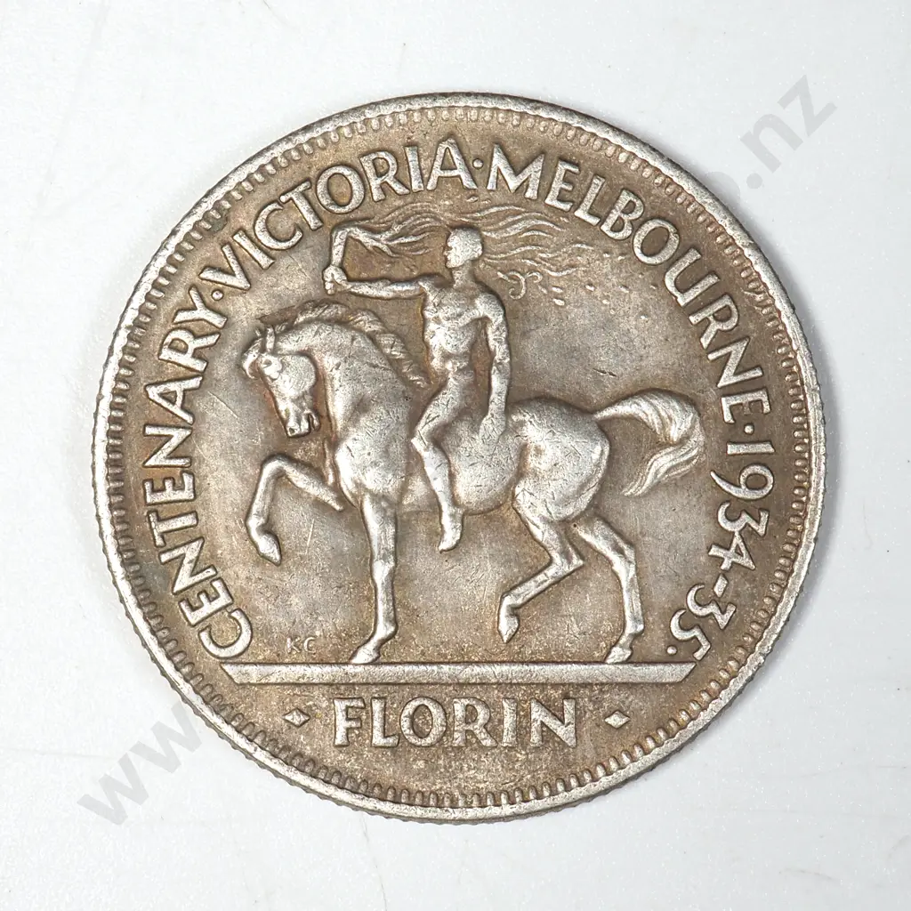 Fake Melbourne Centenary Florin  Image 1++