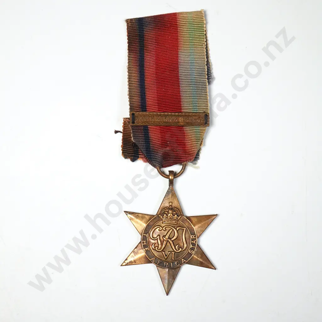 WW2 African Star 1942-3 Image 1++