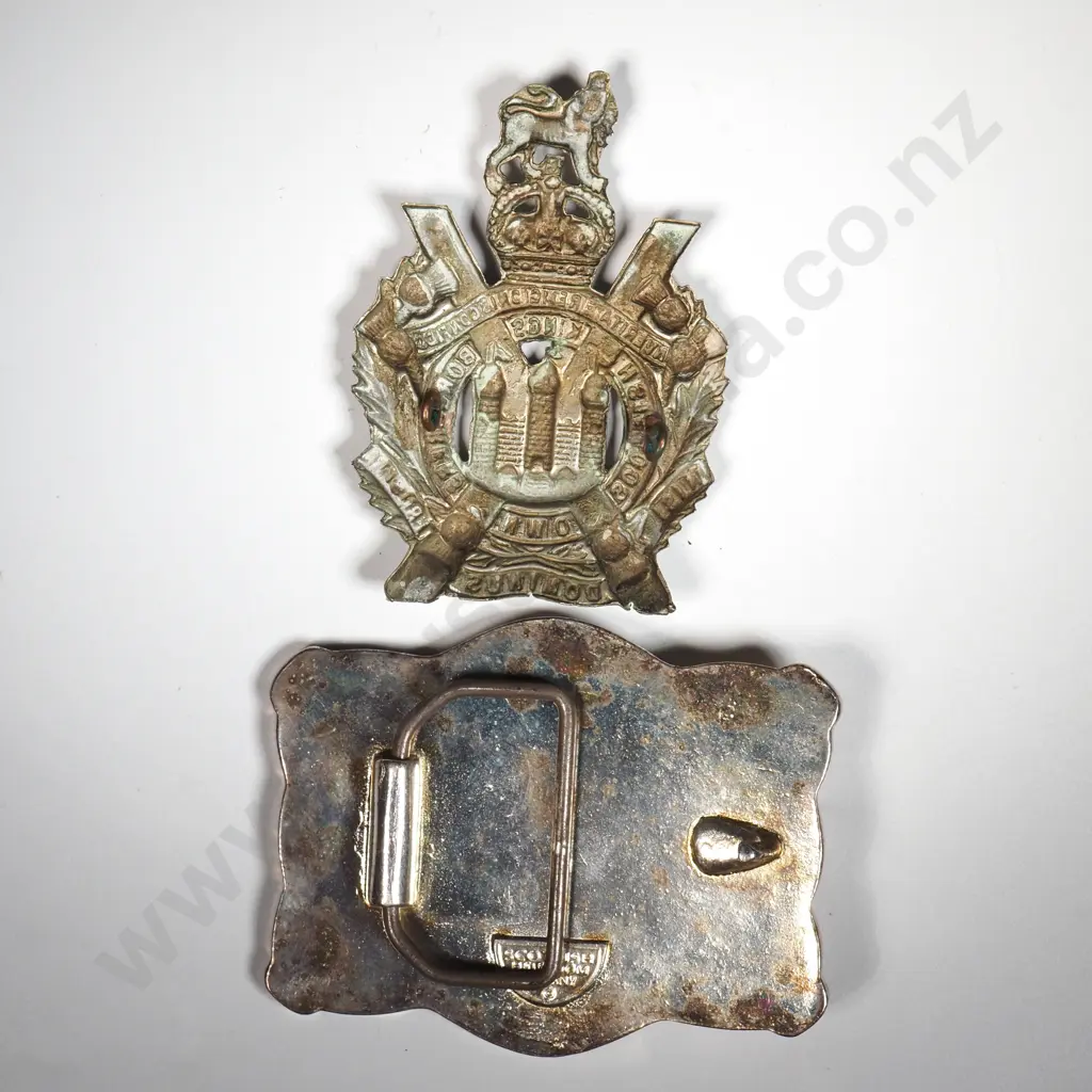 Two Military Related Belt Buckles Image 1++