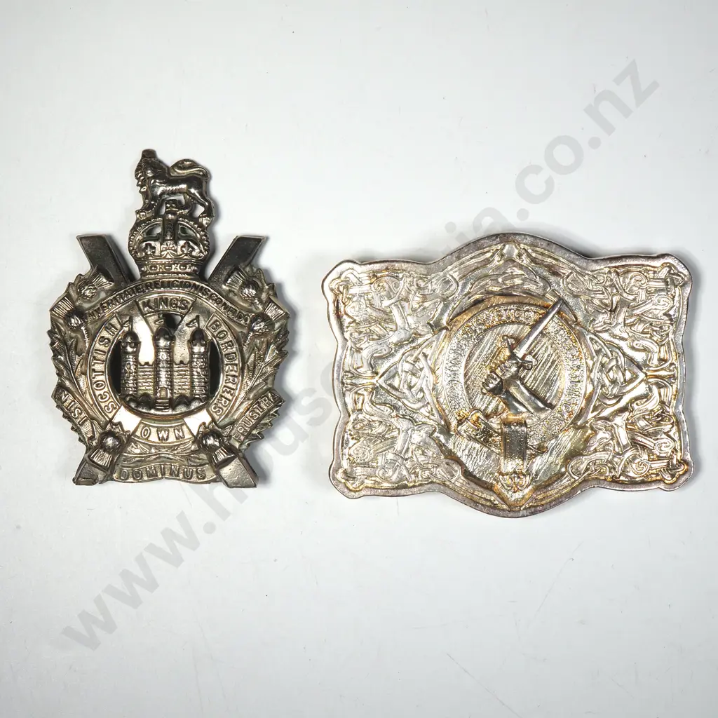 Two Military Related Belt Buckles Image 1++