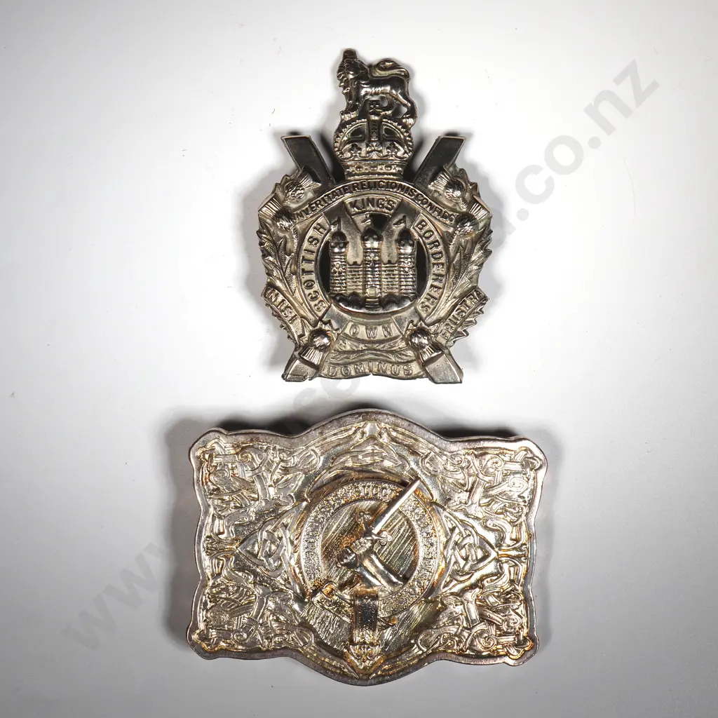 Two Military Related Belt Buckles Image 1++