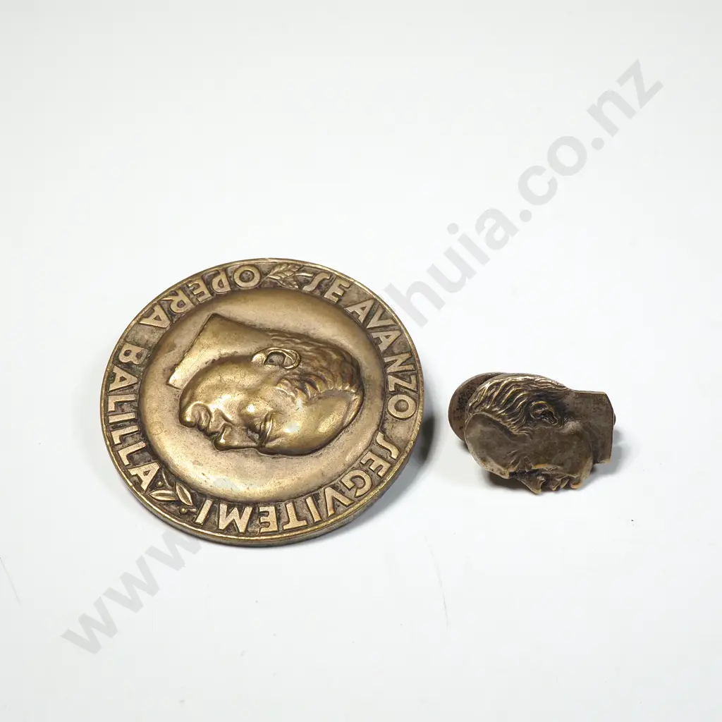Two Facist Italian Badges Image 1++