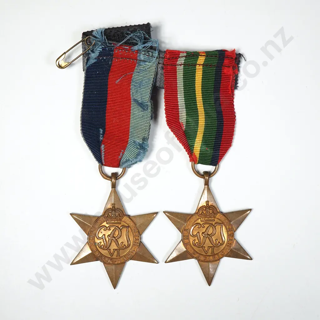 WW2 Pacific Star & 39-45 Star Image 1++