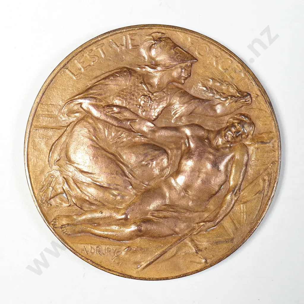 WW1 Patriotic Bronze Medal - Unawarded  Image 1++