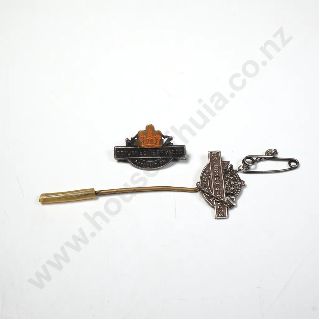 Two New Zealand Small RSA Badges - N Prefix  Image 1++