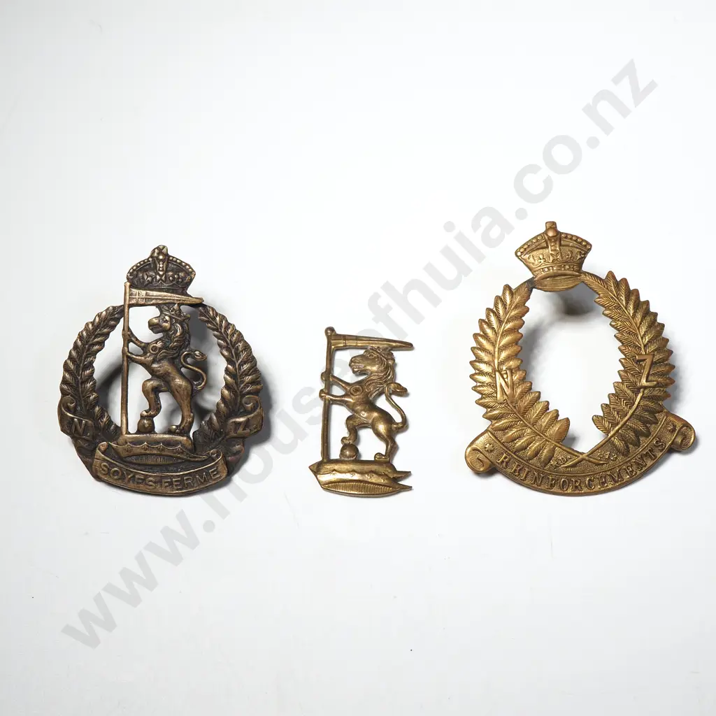 Two New Zealand Rifle Brigade Cap Badges - One A/F Image 1++