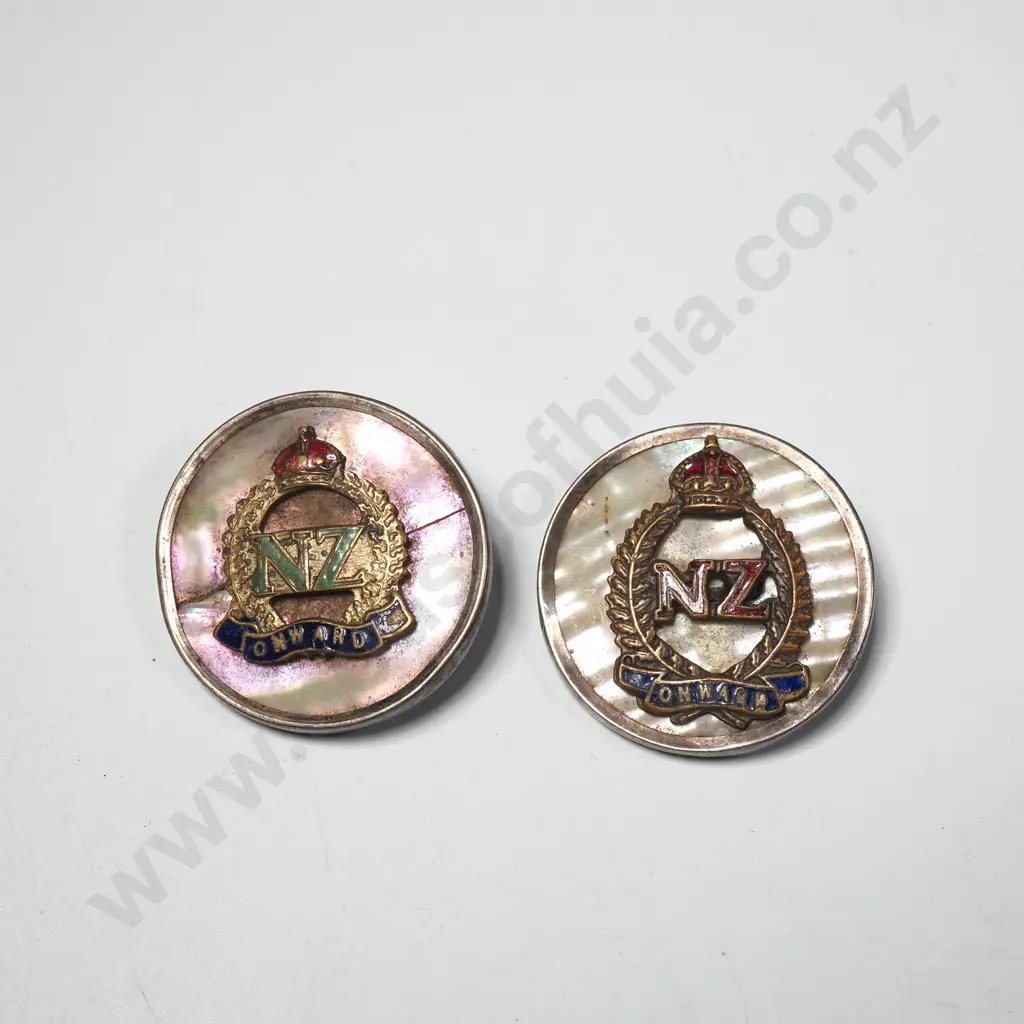Two NZ Onward Sweetheart Badges  Image 1++