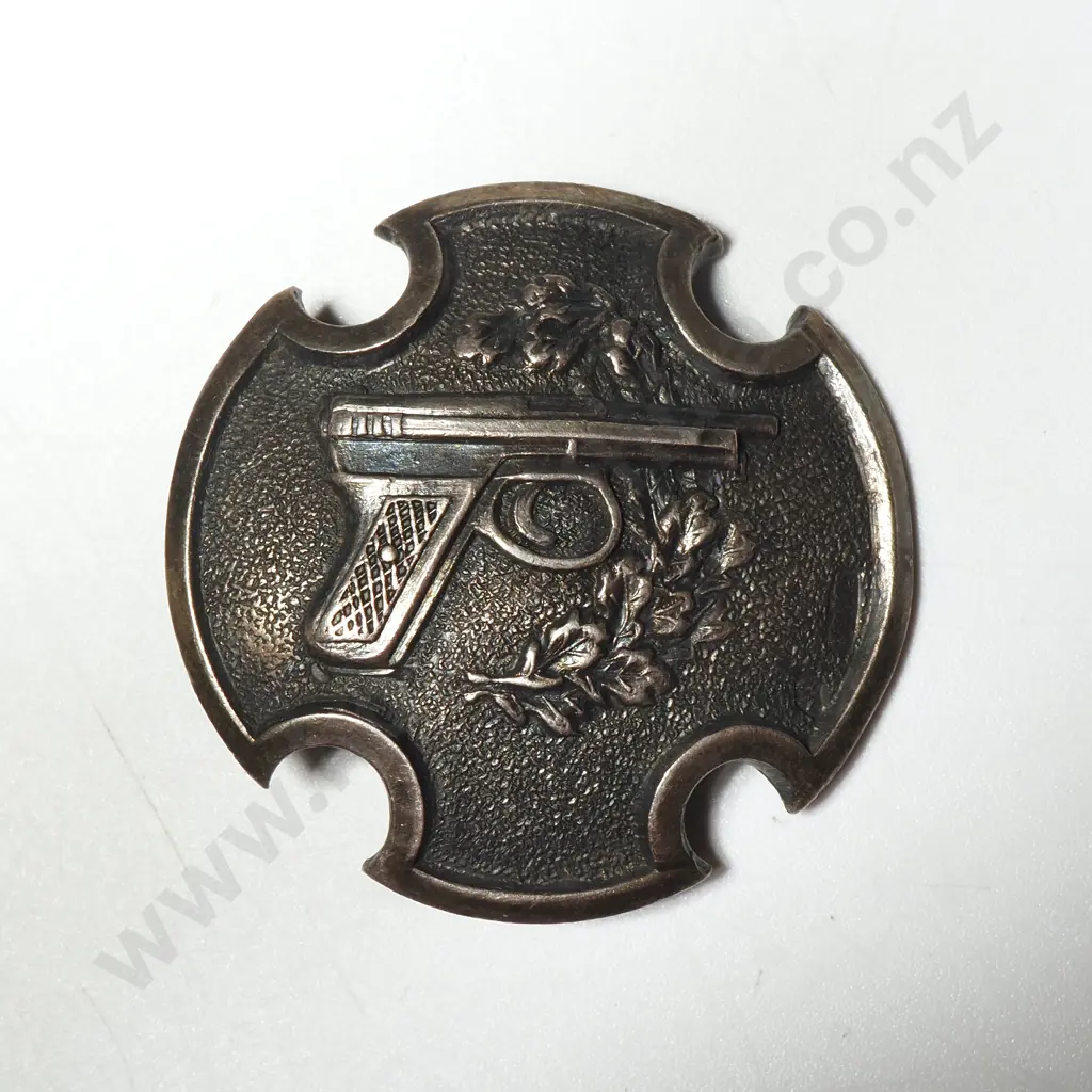 Latvian Army Shooting Badge in .875 Silver Image 1++
