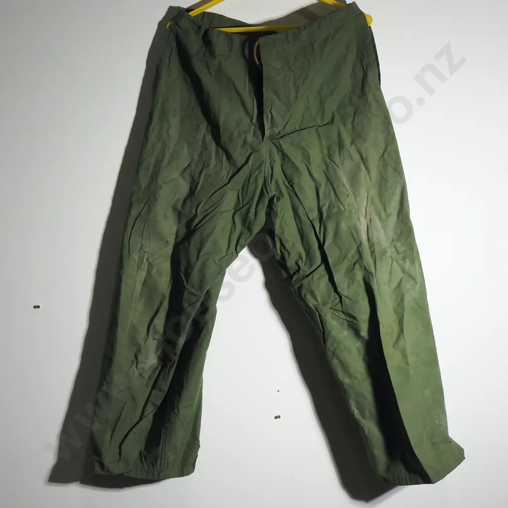 Size Three Army Waterproof Trousers dated 1965 Image 1++